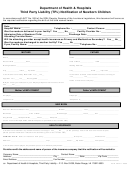 Third Party Liability (Tpl) Notification Of Newborn Children Form Printable pdf