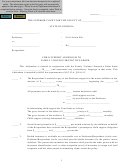 Child Support Addendum To Family Violence Protective Order Form