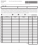 Form 305 - Schedule B - Pass-through Entity Identification