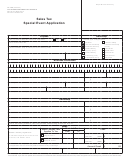Form Dr 0589 - Sales Tax Special Event Application - Departament Of Revenue, State Of Colorado