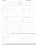 Medical History Questionnaire Form