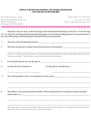 Application For Certificate Of Registration Of Limited Partnership Form - Wyoming Secretary Of State - 2003