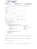 Donate Life Organ And Tissue Donor Registry Enrollment Form