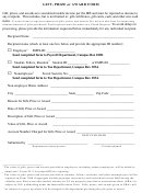 Irs Gift, Prize Or Award Nomination Form