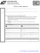 Voluntary Caregiver Registration Form - Colorado Department Of Public Health And Environment