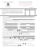 Form Ss-6001 - Application For Registration Of A Charitable Organization