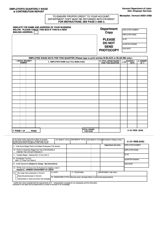 Fillable Form C-147 - Employer