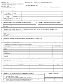 Domestic Nonprofit Corporation Initial Report Form - Nm Public Regulation Commission