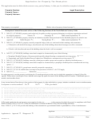 Form 24740 - Application For Property Tax Exemption