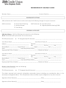 Membership Change Card Form