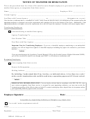Form Npd -45 - Notice Of Transfer Or Resignation