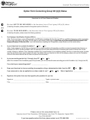 Option Form Concerning Group 501(c)(3) Status