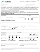 Incident/accident Questionnaire Template - Department Of Vermont Health Access