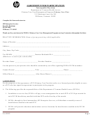 Fillable Agreement For Participation Template - Department Of Vermont Health Access Printable pdf