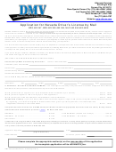 Form Dmv-204 - Application For Nevada Driver's License By Mail