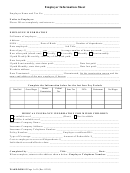 Employer Information Sheet