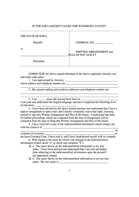 Criminal Case Form Printable pdf