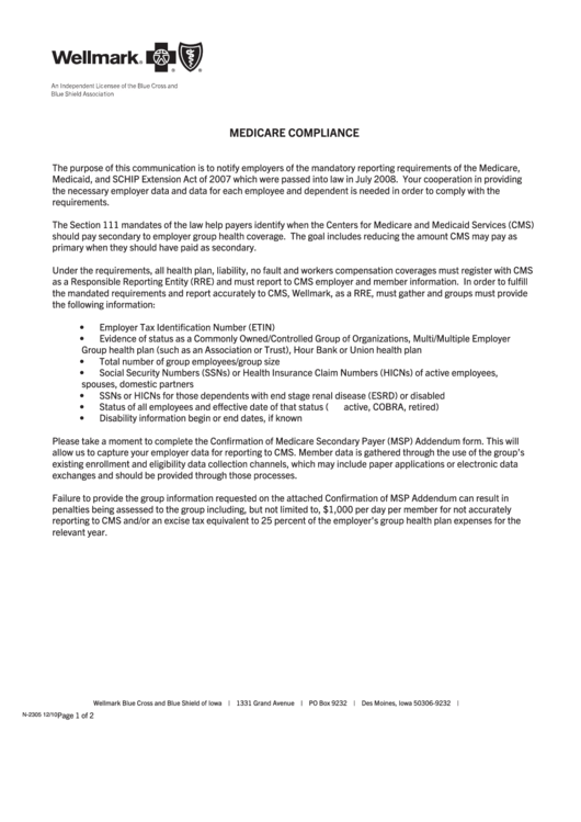 Top 13 Medicare Secondary Payer Form Templates Free To Download In PDF Format