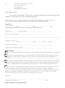 Request For Inspection Of Sealed Record Form