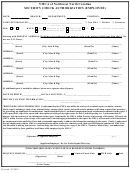 Security Check Authorization Form (employee)
