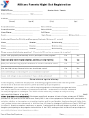 Military Parents Night Out Registration Form