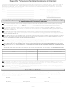 Request For Forbearance/hardship/unemployment Deferment Form