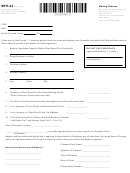 Form Mfr-43 - Application For Refund Non-highway Use Of Taxable Clear Diesel Fue - Departament Of Revenue, State Of Georgia