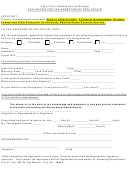 Application For The Exemption Of Real Estate Form