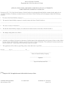 Form L-10 - Application For Amended Certificate Of Authority For Limited Liability Company