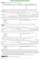 Airline Certificate Form (captain's Affidavit)