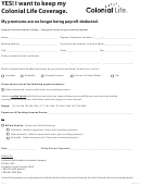 Form 18514-15 - Colonial Life Premium Payment Registration Form