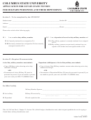 Application For Out-of-state Tuition For Military Personnel And Their Dependents Form