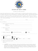 Notice Of Appearance Form - State Of New York