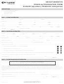 Form Gl2424 - Group Benefits Prior Authorization - Eliquis (apixaban), Pradaxa (dabigatran) - 2014