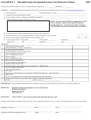 Form Molt-2 - Marshall County Occupational License Tax Return For Schools - 2015