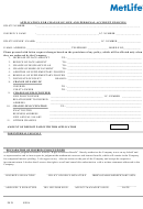 Form Ps 29 - Application For Change Of Life & Personal Accident Policies