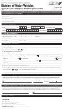 Form Dmv-37-tr - Application Form For A 60 Day Non-resident Special Permit West Virginia