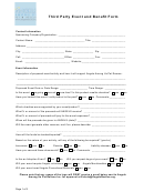 Third Party Event And Benefit Form