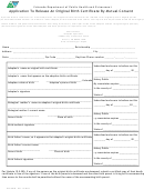 Application To Release An Original Birth Certificate By Mutual Consent