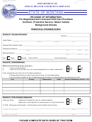 Form Dphhs-qad/ccl-20a - Release Of Information For Registered And Licensed Child Care Providers Criminal