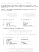 Custody Information Form