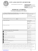 Power Of Attorney For Division Administered Tax Matters Form