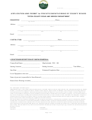 Application And Permit For Private Snowplowing Of County Roads Form - Teton County Road And Bridge Department