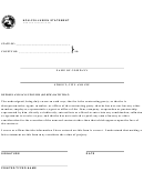 Form 47157 - Non-collusion Statement - Indiana