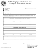 State Form 946r2 - Change Of Name And/or Address - Public Employee's Retirement Fund - Indiana