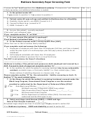 Medicare Secondary Payer Screening Form