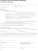 Governing Law And Jurisdiction Agreement For Healthcare Organizations Template