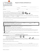 Uthealth Request For Family And Medical Leave Form