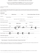 Form Cu-3 Absentee Affidavit - Application Form For Civil Union -2013