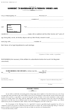 Municipal Form 92 Consent To Marriage Of A Person Under Age